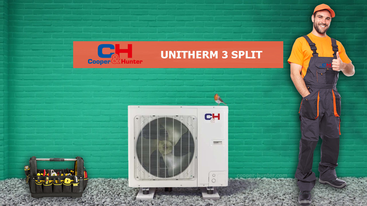 Инверторный тепловой насос C&H UNITHERM 3 SPLIT монтаж