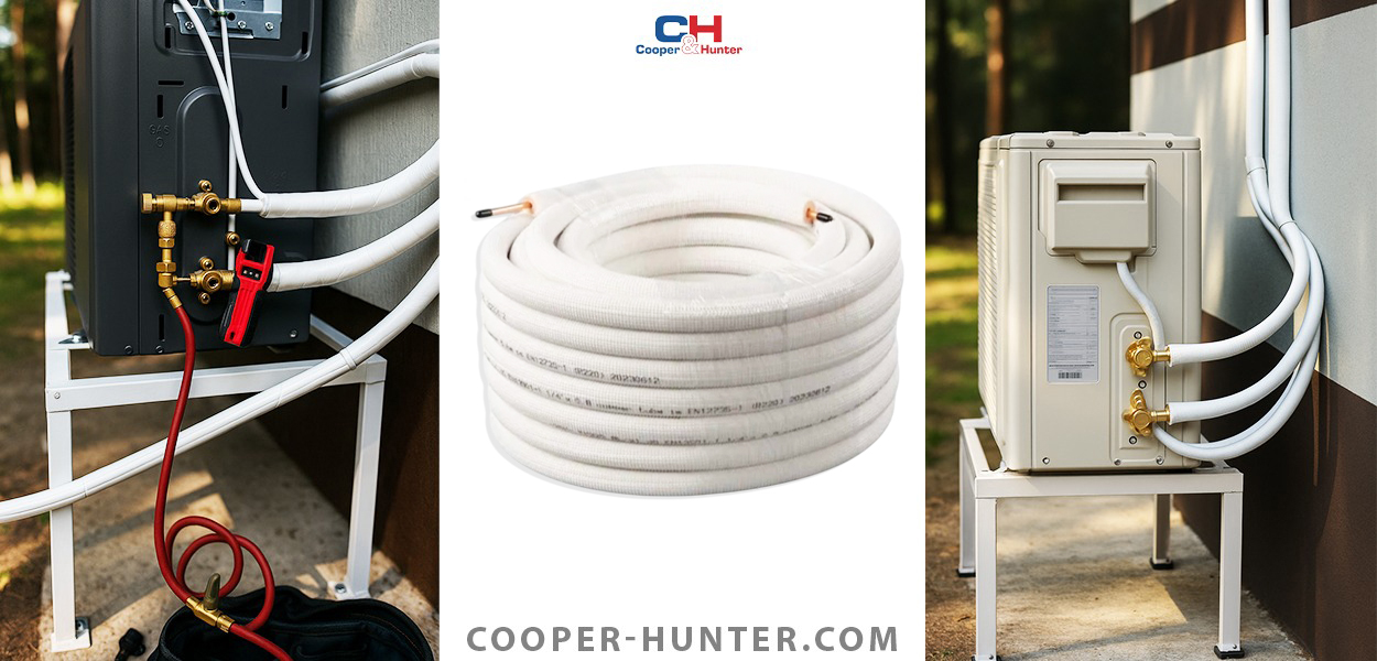 Медная труба в изоляции 3/8″ (9,52 мм) Halcor, бухта 25 м